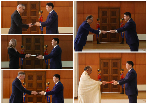 Хавсран суух Элчин сайд нар Итгэмжлэх жуух бичгээ өргөн барилаа